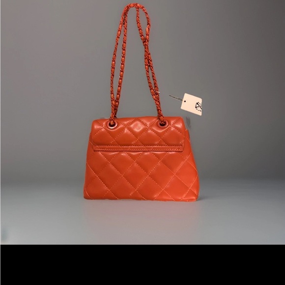 🆕CXL by Christian Lacroix Diamond Quilted Shoulder Bag Rust Designer 9”Wx6”H - Picture 2 of 10